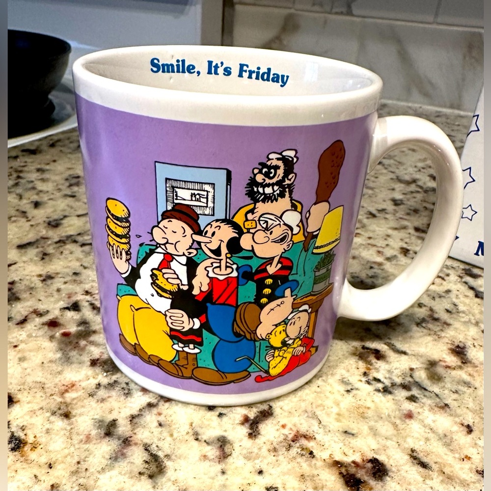 VINTAGE 1990 Popeye Mug